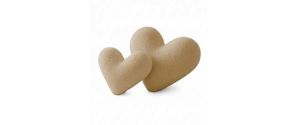 Conceptum Hypnose Coussin Cœur 38 x 33 cm, Beige