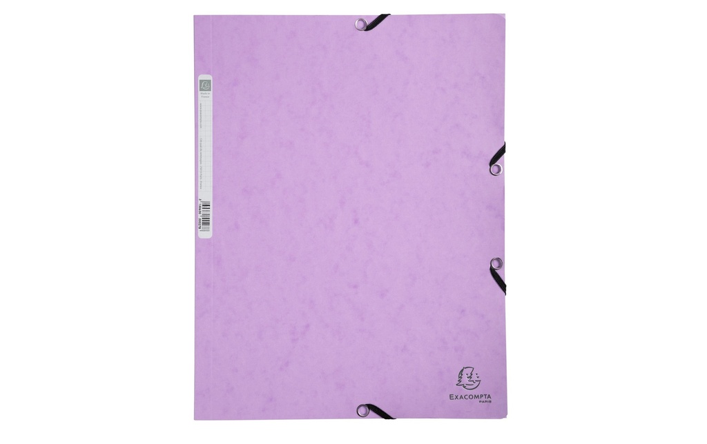 Exacompta Portfolio à ruban élastique Aquarel A4, Pastel Mauve