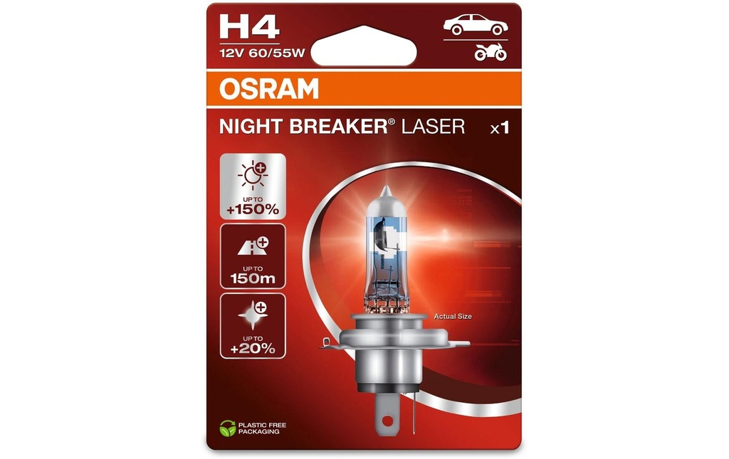 OSRAM H4 Night Breaker Laser Next Generation H4 60/55 W 12 V