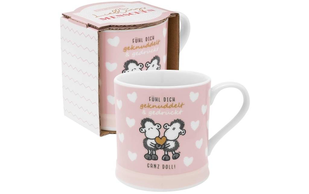 Sheepworld Tasse universelle Fühl dich 400 ml, 1 Pièce/s, Rose