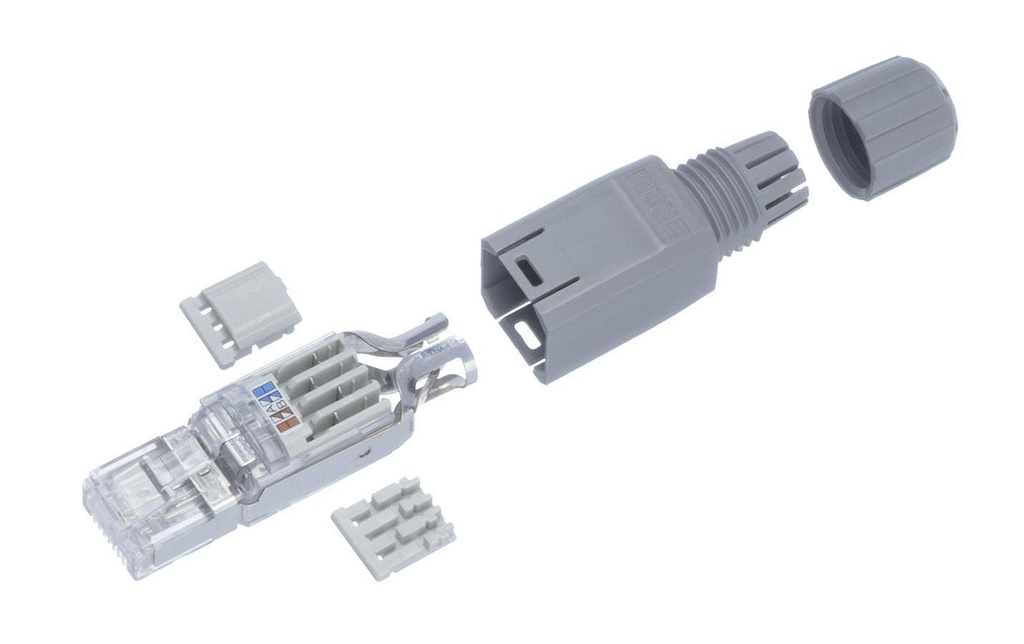 R&M Connecteur RJ45 Cat. 5e Assemblage sur le terrain