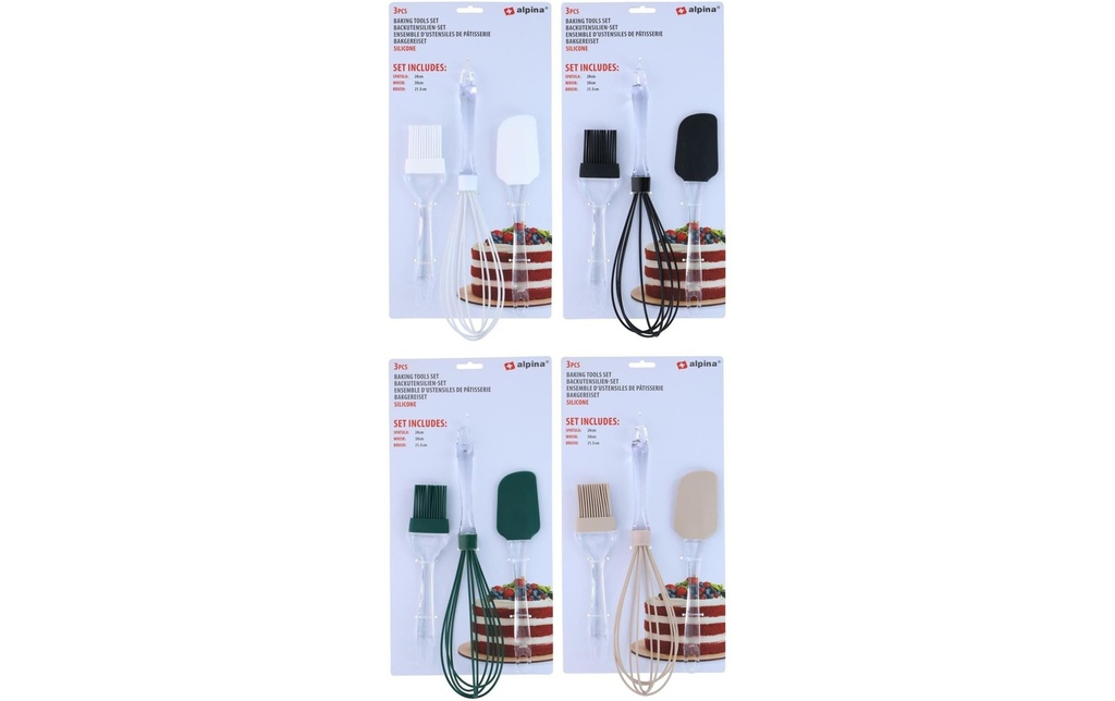 alpina Set d'ustensiles de cuisine assorti