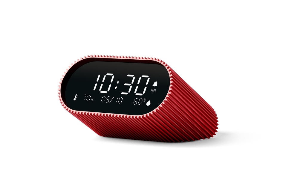 Lexon Réveil numérique Ray Rouge