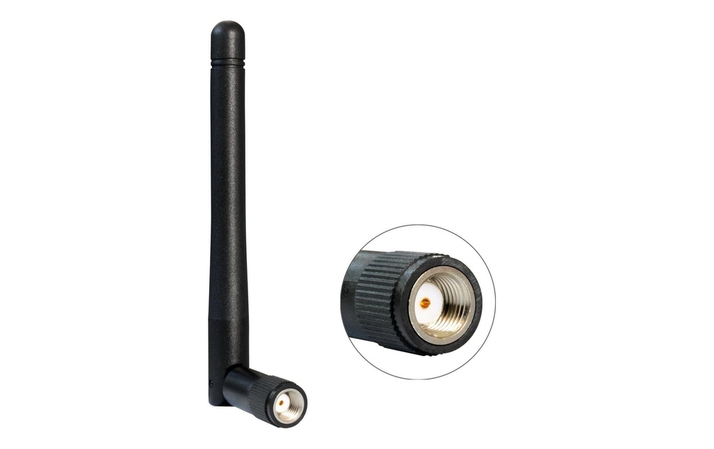 Delock Antenne Wi-Fi 2.4 GHz, 10.8 cm RP-SMA 2 dBi Rayonnement omni directionnel