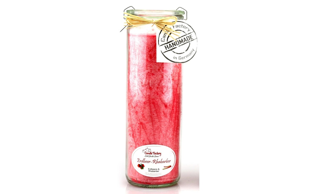 Candle Factory Bougie parfumée Fraise et rhubarbe Big Jumbo