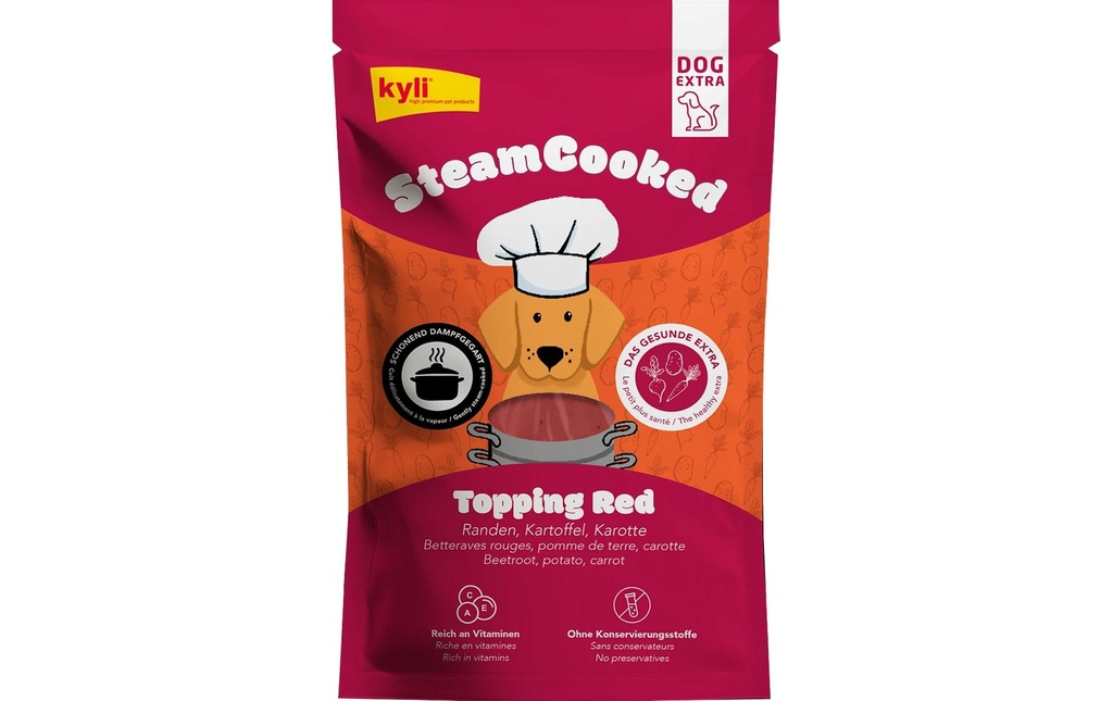 kyli Alimentation humide SteamCooked Topping Red, 200 g