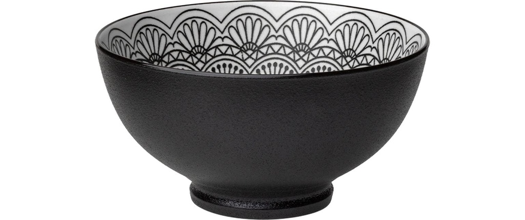 Lunasol Coupe Basic Levante Ø 15.2 cm, 6 pièces, Noir/blanc
