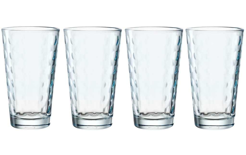 LEONARDO Gobelet LD Optic XL 540 ml, 4 Pièce/s, Bleu clair