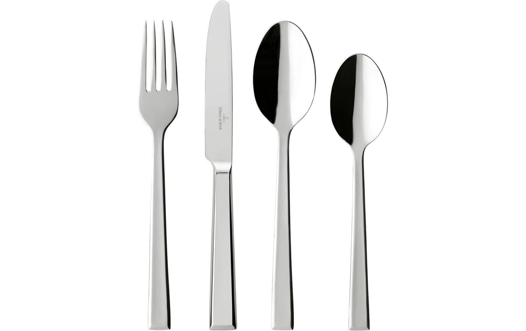 Villeroy & Boch Kits de couverts Victor Tafelbesteck 30 pièces, Argenté