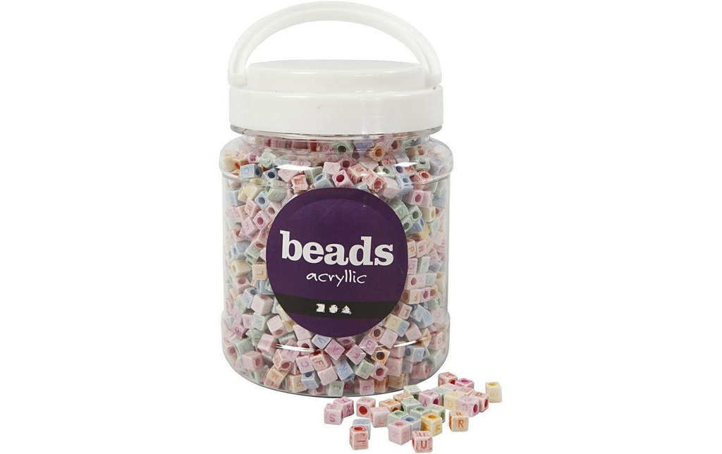 Creativ Company Perles alphabet 6 mm plastique