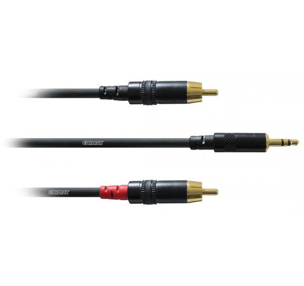 Cordial Câble audio CFY 0.9 WCC jack 3.5 mm - Cinch 0.9 m