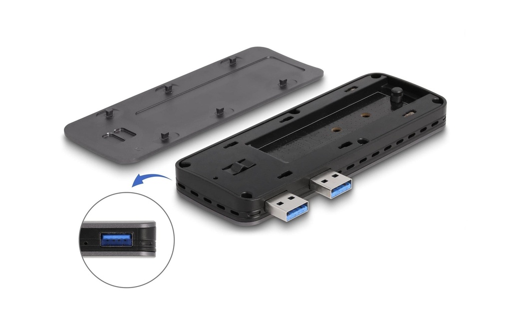 Delock Boîtier externe USB3.2 Gen 2 pour PS5 avec slot M.2 NVMe M2