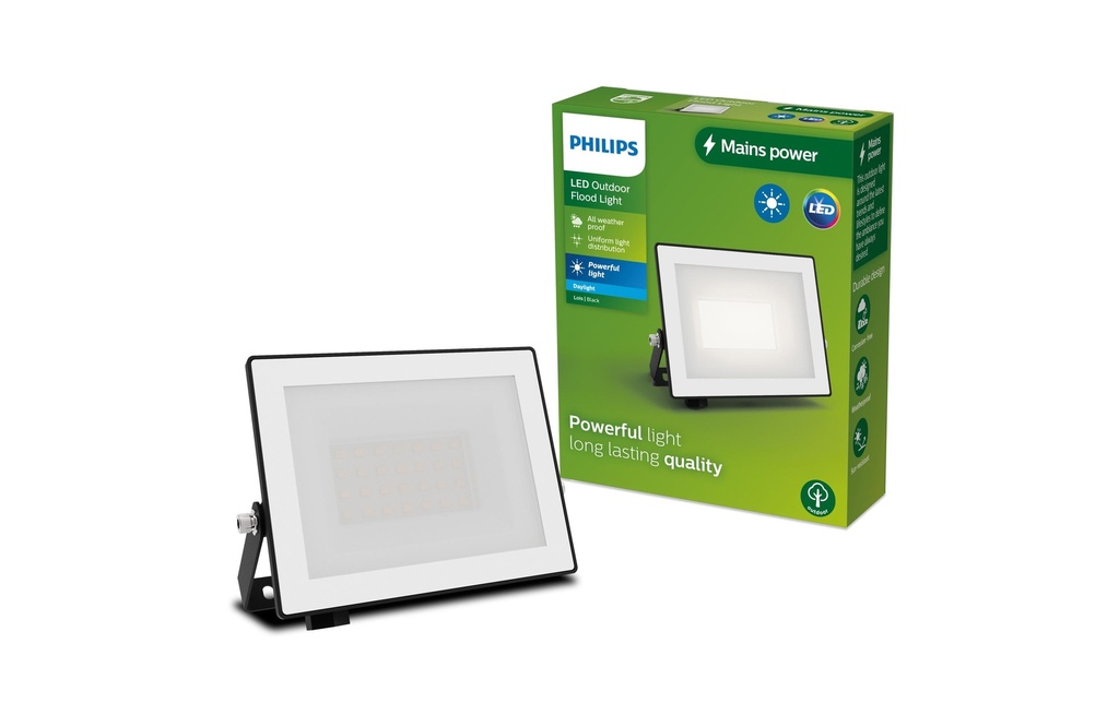 Philips Projecteur Lois 20W 5000K IP65 noir 20 W