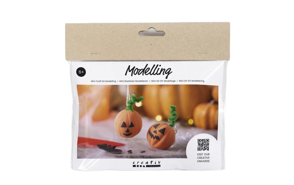 Creativ Company Kits de bricolage Citrouille d'Halloween 12 pièces