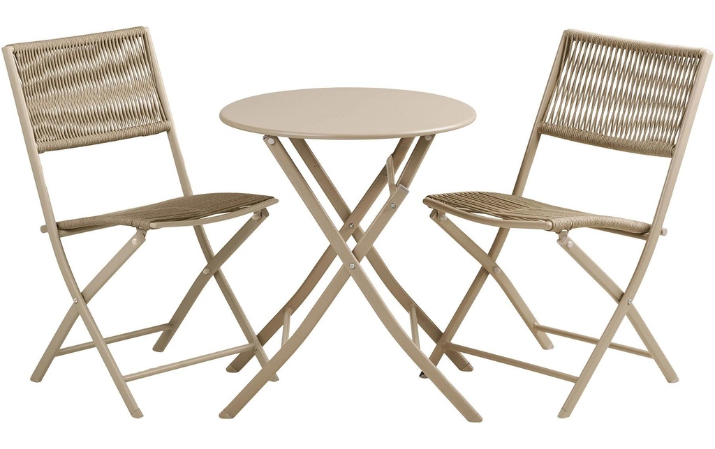 House Nordic Set de bistrot Arcas Taupe