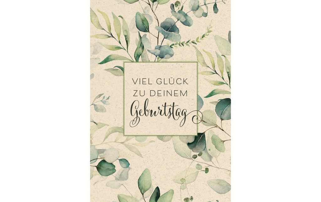 Natur Verlag Carte de félicitations Vintage Bonne chance 17.5 x 12.2 cm
