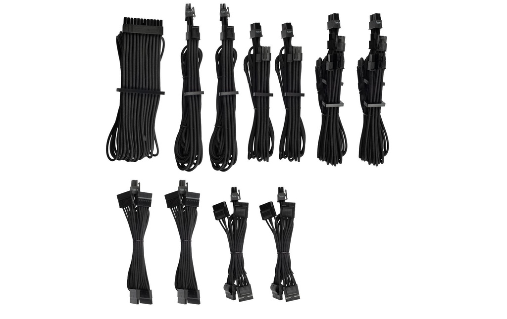 Corsair Câble d’alimentation Premium Pro-Kit Typ 4 Gen 4 Noir