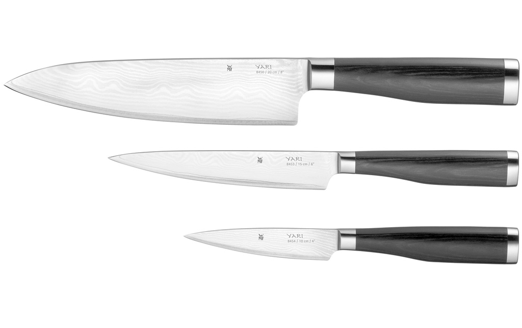 WMF Couteau de cuisine Set Yari 3 pièces Noir