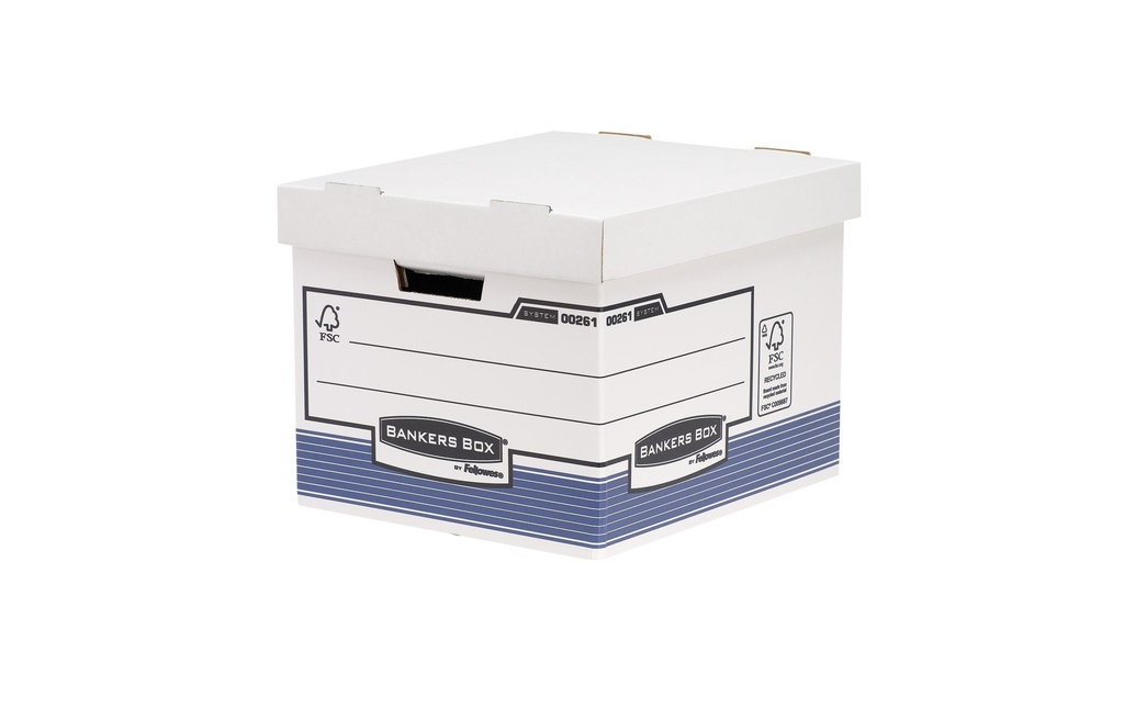 Fellowes Boîte d’archivage R-Kive Bleu/Blanc