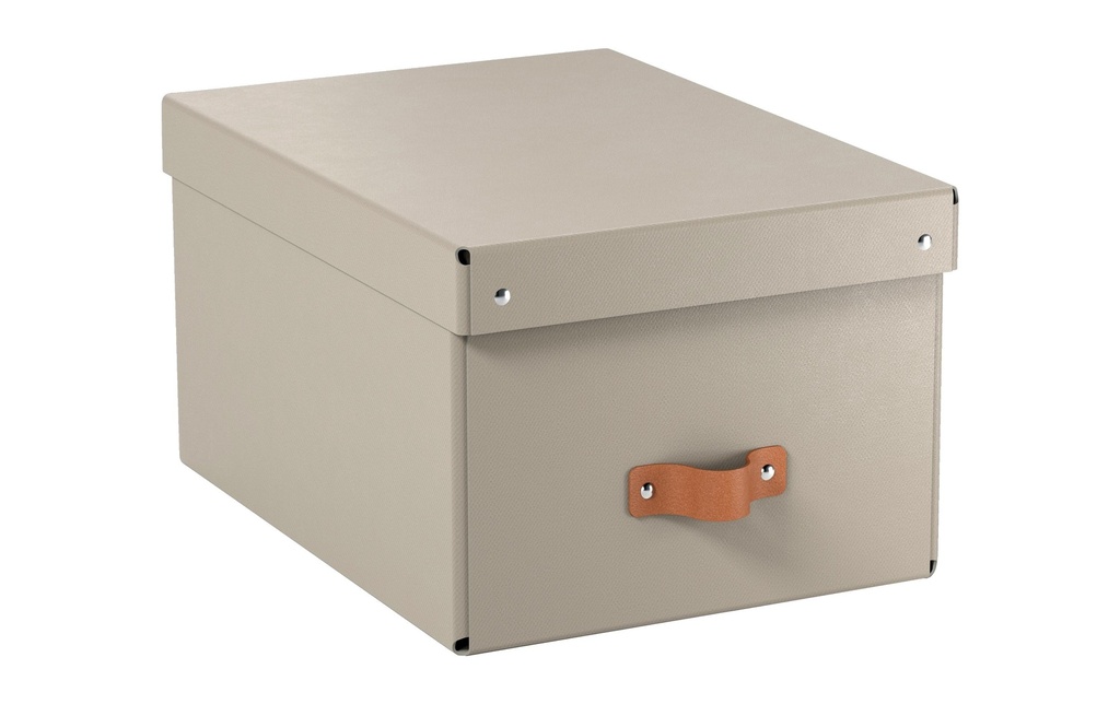 Leitz Boîte d'archives Puro moyenne avec couvercle à charnière, 2 pièces, Sabler