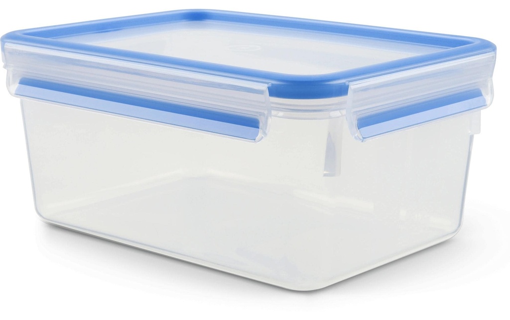 Emsa Récipients à provisions Clip& Close 2.3 l, Bleu/Transparent
