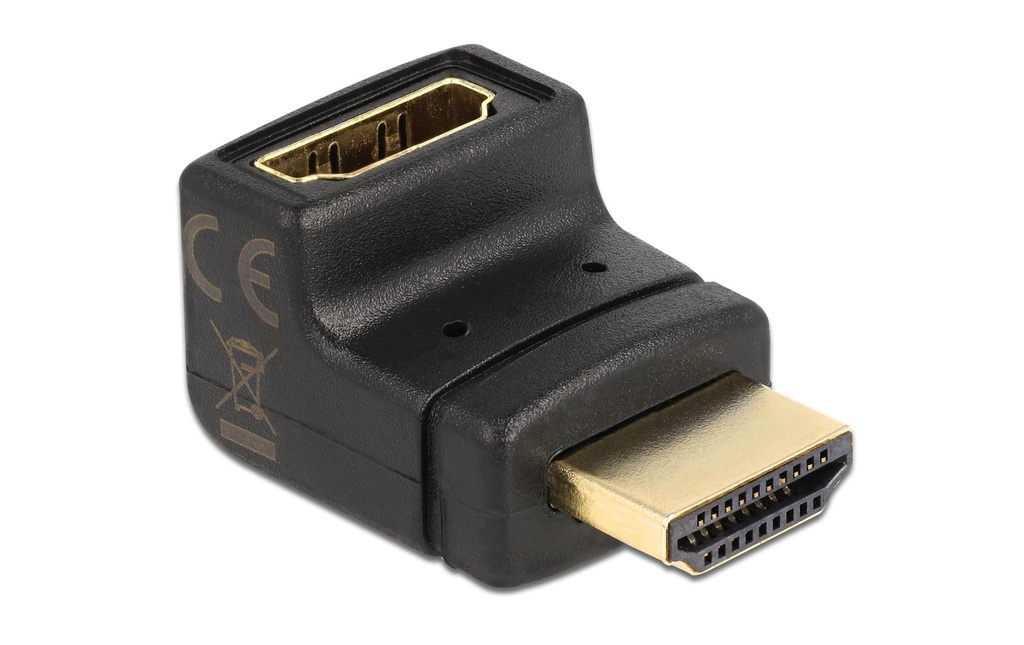 Delock Adaptateur 90° coudé en haut HDMI - HDMI