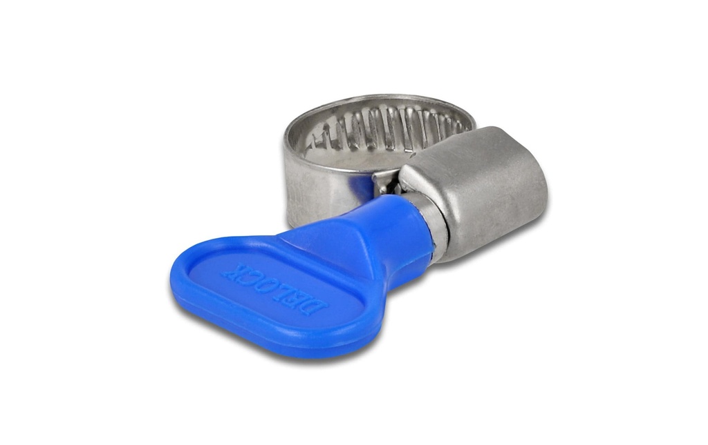 Delock Collier de serrage 10-16 mm, bleu 10 pièces