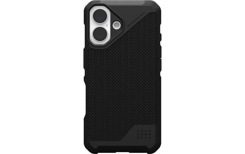 UAG Coque arrière Metropolis LT iPhone 16 Kevlar Black