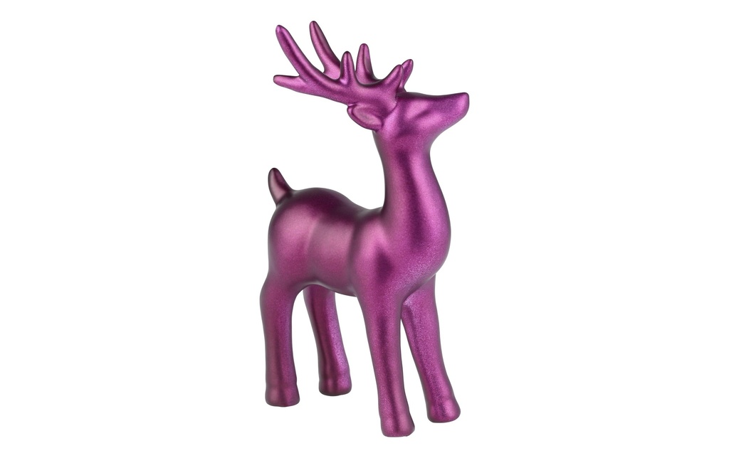 EGLO Figurine de Noël Cerf Catacol Décoration de Noël, Rose foncé