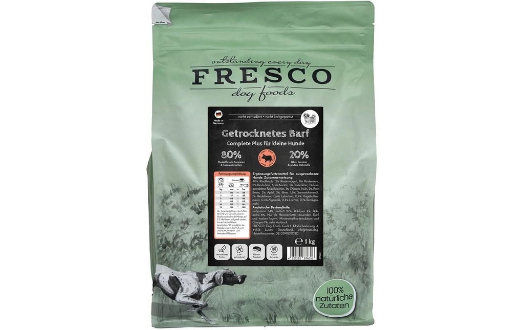 FRESCO Alimentation sèche Complete Plus Mini bœuf, 1 kg