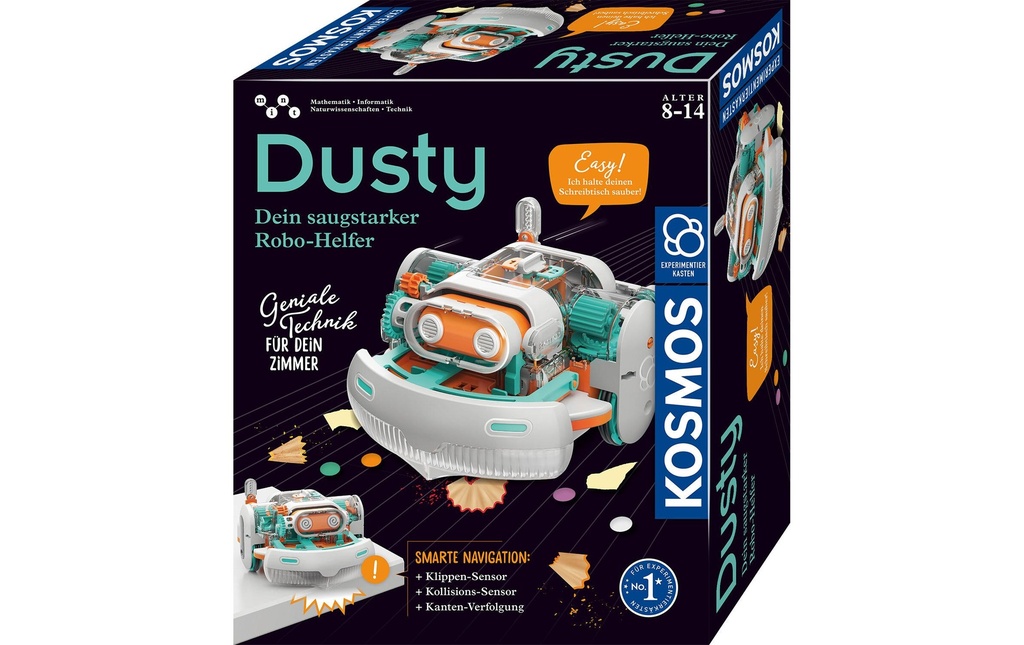 Kosmos Boîtes d’expérimentation Dusty – Ton robot-assistant à forte capacité d'aspiration