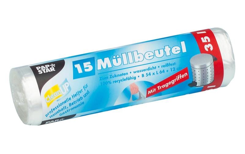 Weita Sacs poubelle Papstar 35 l, 15 Pièce/s