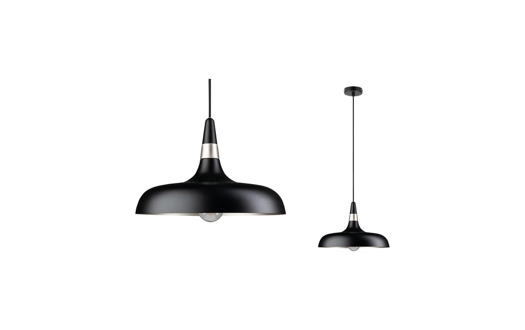 Paulmann Neordic Lampe suspendue Juna E27, noir mat