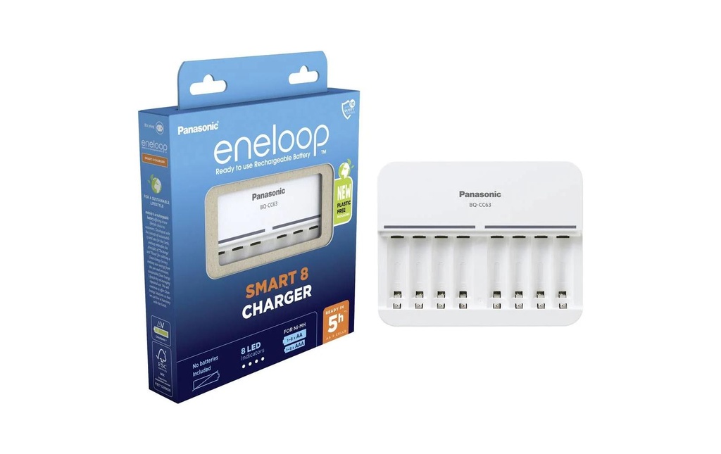Panasonic Chargeur eneloop Smart 8 Charger BQ-CC63