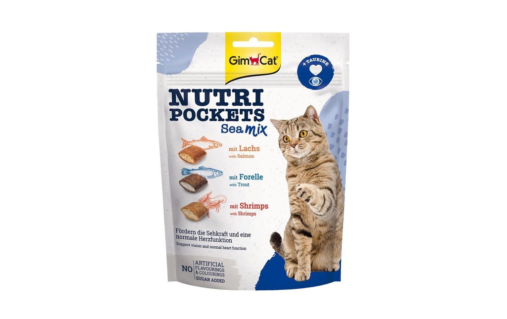 Gimpet Collation pour chat Nutri Pockets Sea Mix, 150g