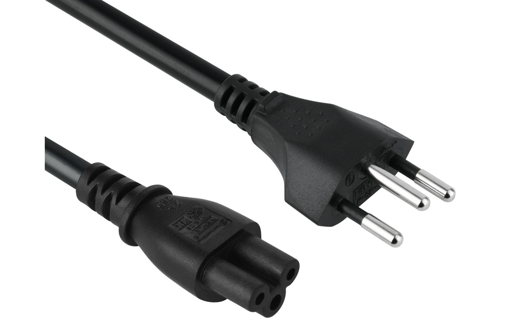 Diggelmann Câbles d’alimentation 2 m C5 - T12 Noir