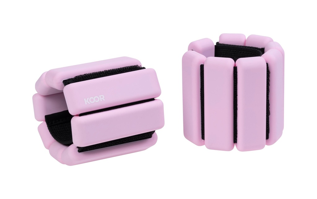 KOOR Manchettes lestées 2 x 0.5 kg, Rosa