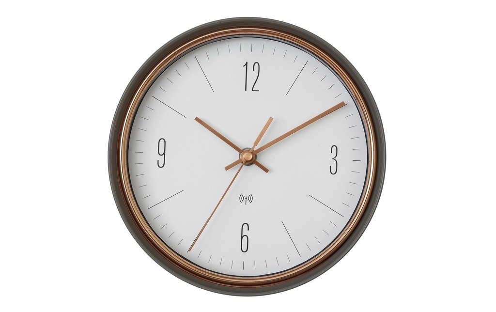 TFA Dostmann Horloge radio-pilotée Noir/Cuivre