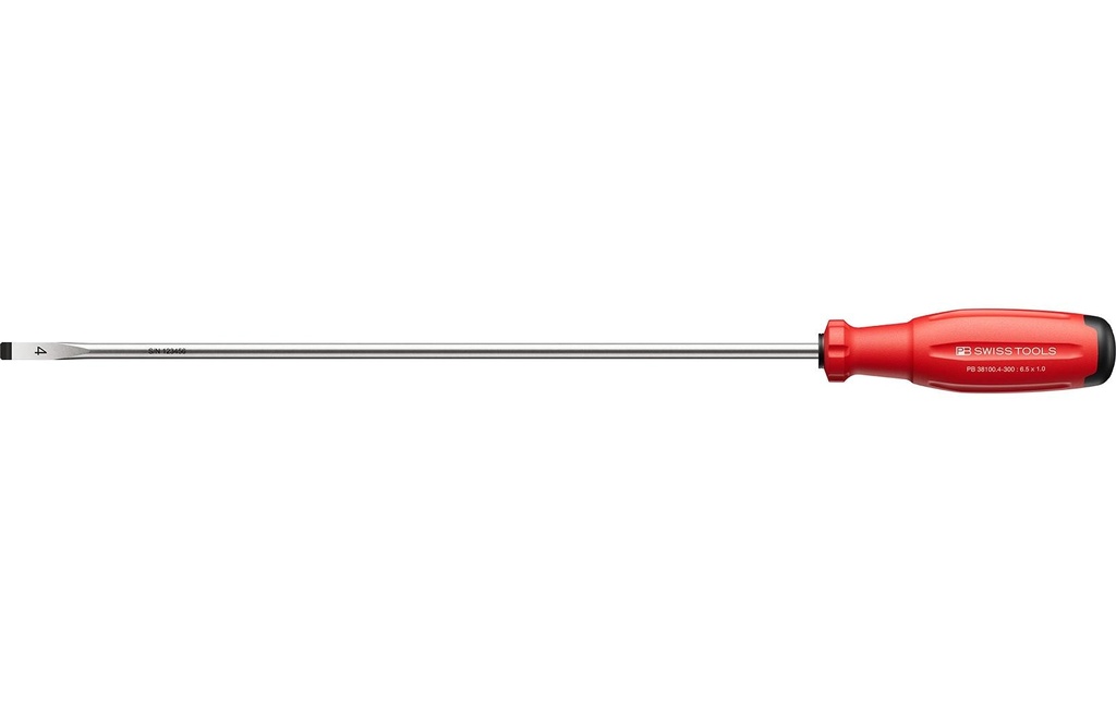 PB Swiss Tools Tournevis pour vis à fente SwissGrip Evo PB 38100.4-300 rouge