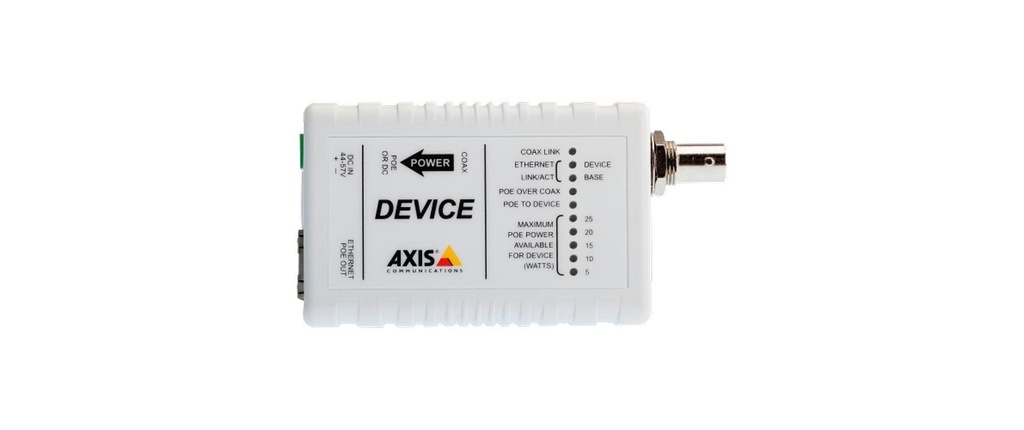 Axis Convertisseur PoE+ T8642 Module PoE+ over Coax Device Module