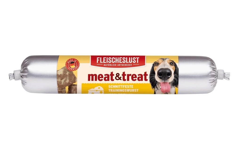Fleischeslust Friandise Meat & Treat Singleshot saucisse au fromage, 80 g