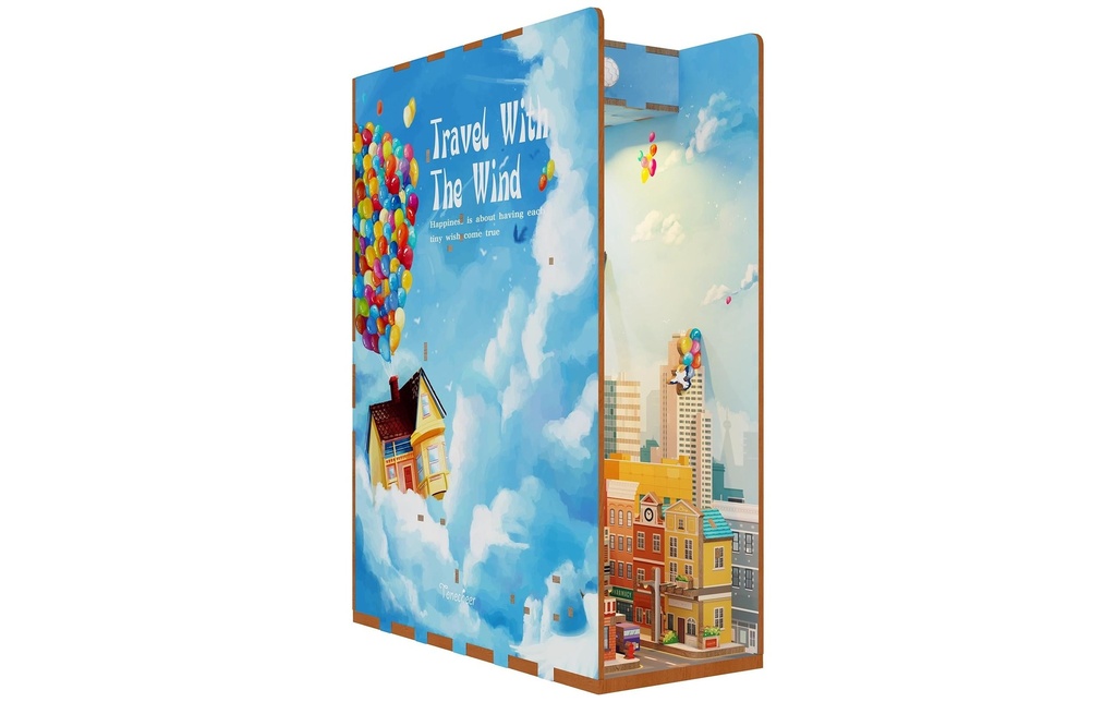 Tonecheer Kits de montage Book Nook Travel with the Wind