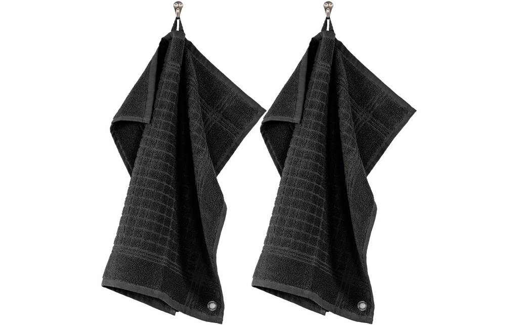 Tiseco Torchon pour la vaisselle Pharaon set de 2 Noir