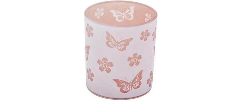 CHALET Photophore Butterfly 10 cm, Rose
