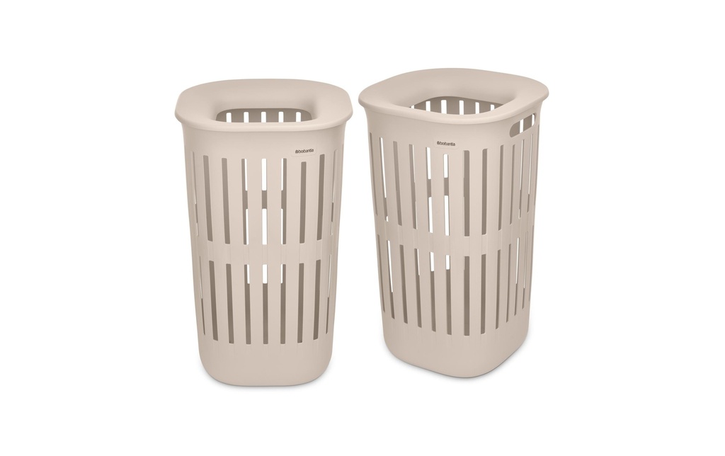 Brabantia Corbeille à linge Collect-It 2 x 55 l, Beige