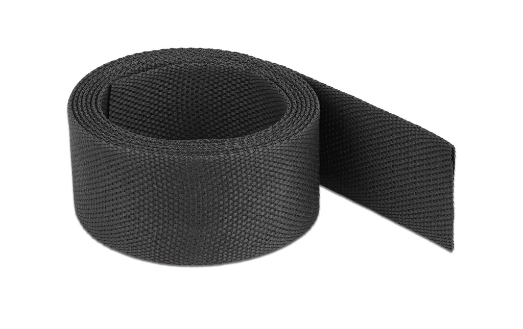 Delock Manchon en tissu thermorétractable 2 m x 25 mm Noir