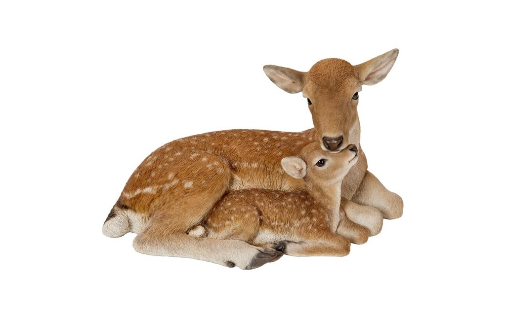 Vivid Arts Figure décorative Cerf avec faon 24.5 cm