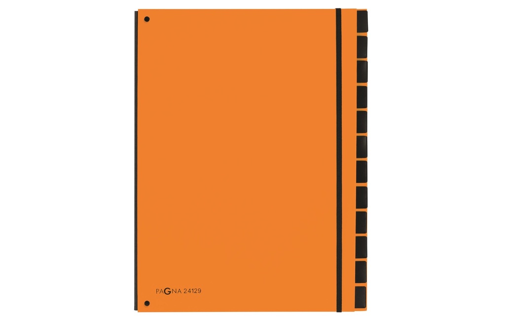 Pagna Classeur à compartiments A4 Trend Orange, 12 compartiments