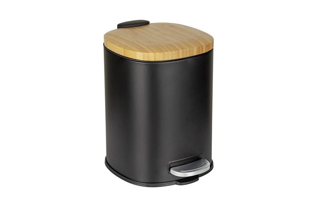 Wenko Poubelle à pédale Fianema 3 l, Noir