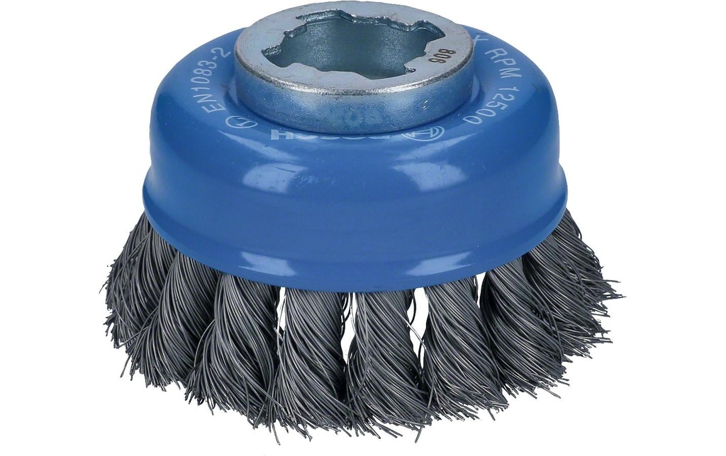 Bosch Professional Brosse à godets X-Lock 75 mm, fil d'acier noué